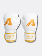 Golden White Rabbit Deri Boks Eldiveni