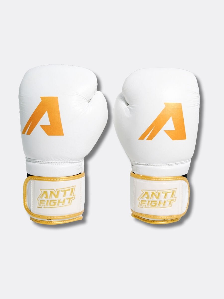 Golden White Rabbit Deri Boks Eldiveni