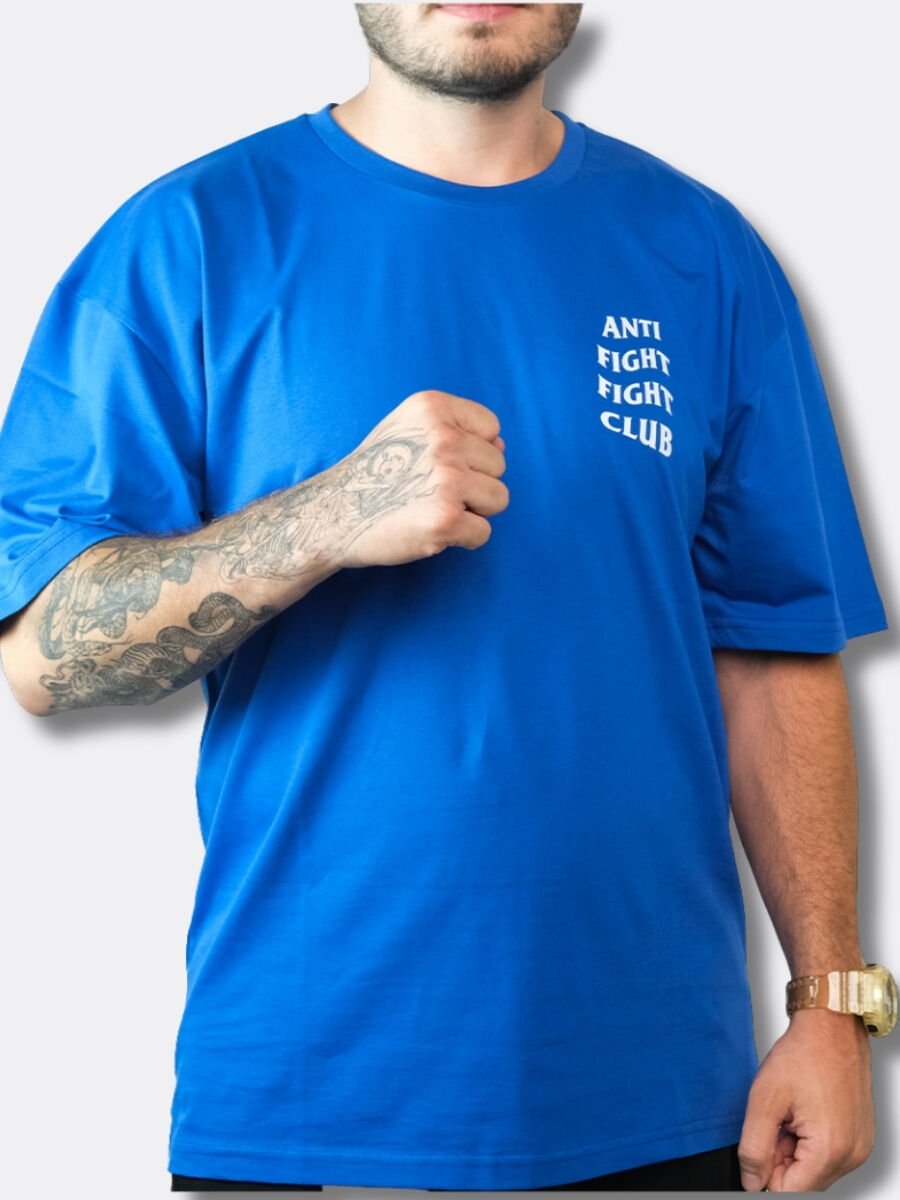 Anti Fight Fight Club Sax Blue Oversize T-shirt