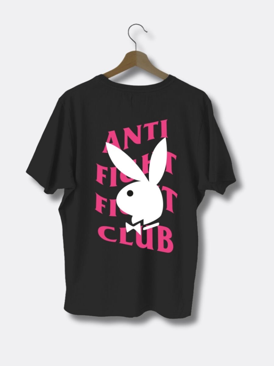 AFFC Rabbit Style Siyah Oversize Tişört