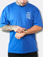 Anti Fight Fight Club Sax Blue Oversize T-shirt