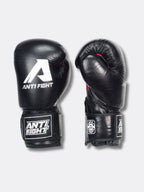 AntiFight Klasik Siyah Hakiki Deri Boks Eldiveni