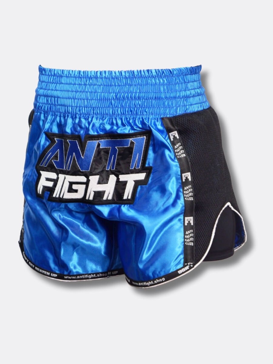 AntiFight Klasik Mavi Kickboks Muaythai Şortu