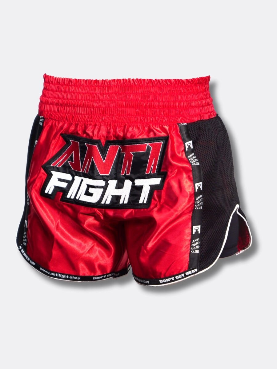 AntiFight Klasik Kırmızı Kickboks Muaythai Şortu