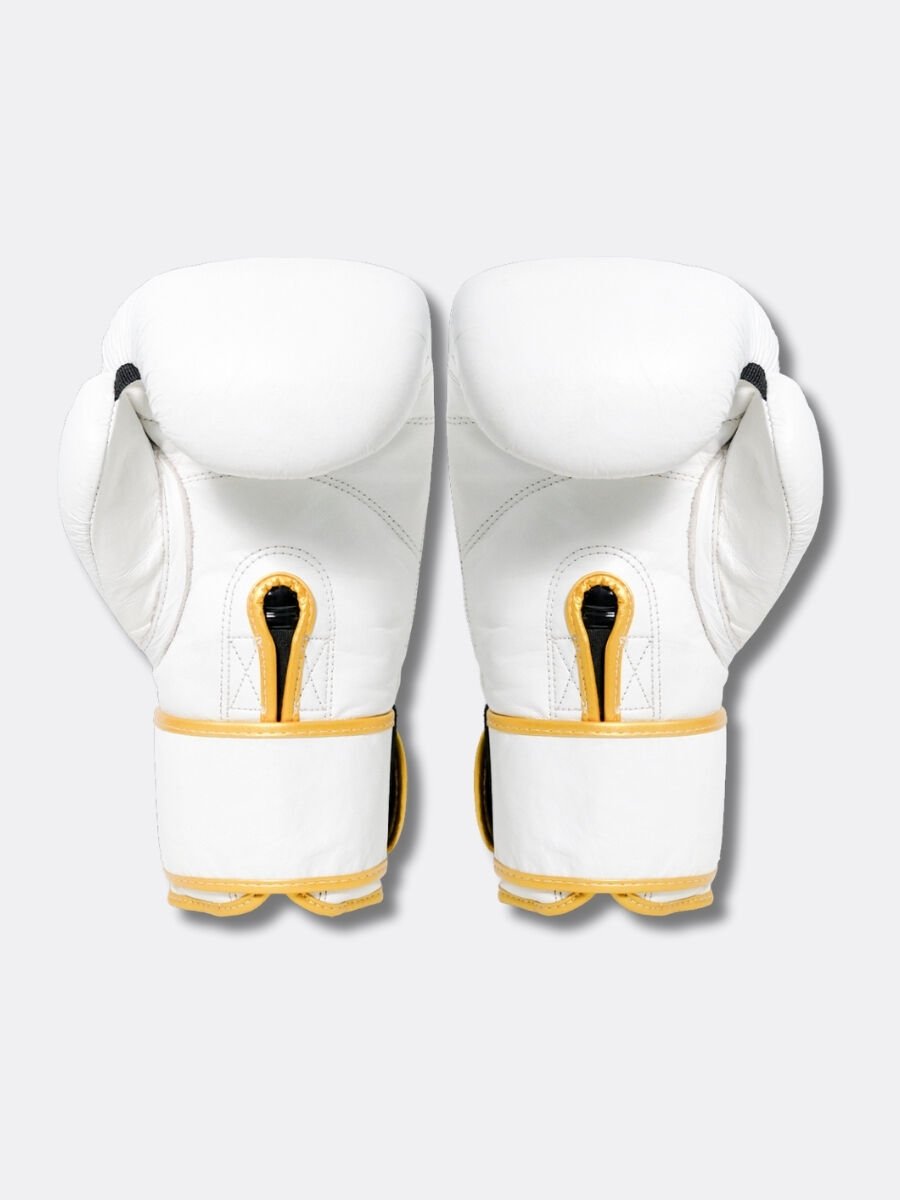 Golden White Rabbit Deri Boks Eldiveni