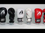 AntiFight Klasik Mavi Hakiki Deri Boks Eldiveni
