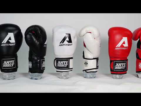 AntiFight Klasik Altın Hakiki Deri Boks Eldiveni